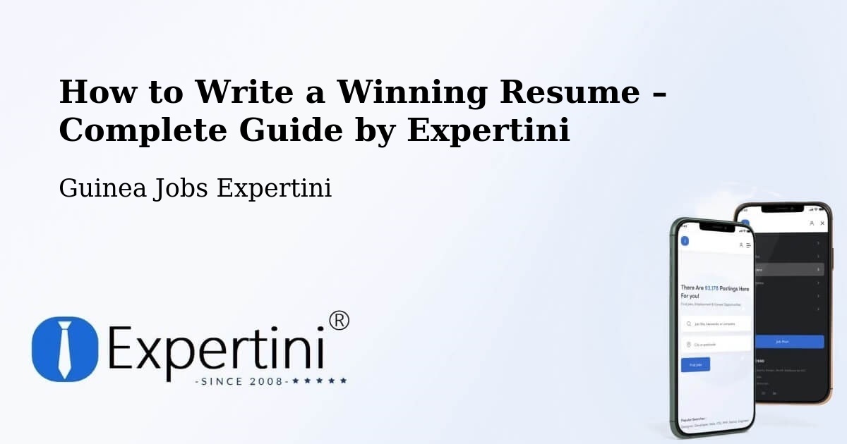 Resume Writing Guide for Job Seekers – Boffa - Boffa, Guinea Jobs Expertini